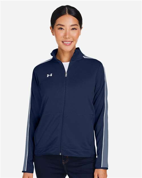 Under Armour Women's Command Full-Zip 2.0 Jacket - 1383272 Midnight Navy- White