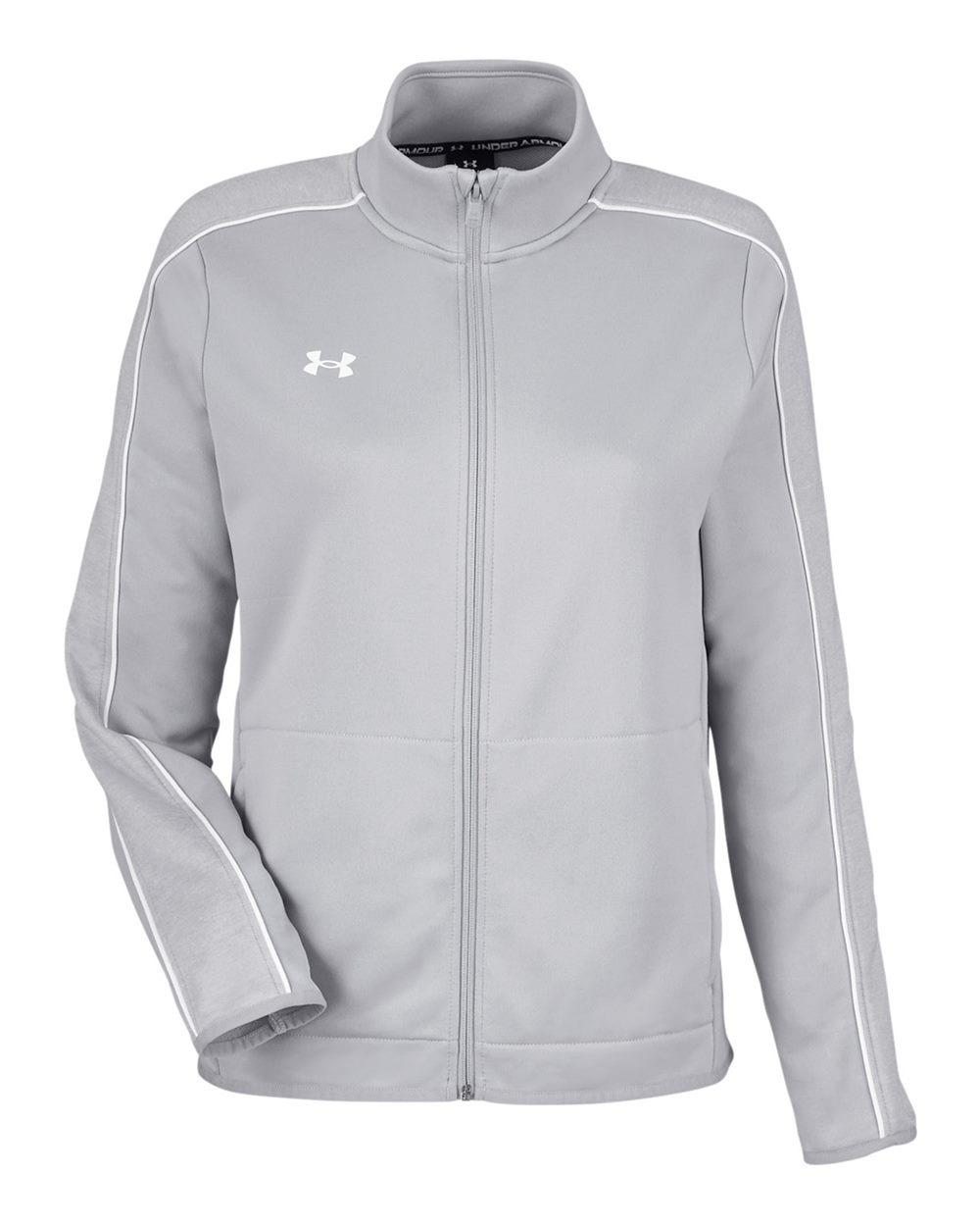 Under Armour Women's Command Full-Zip 2.0 Jacket - 1383272 Mod Grey- White
