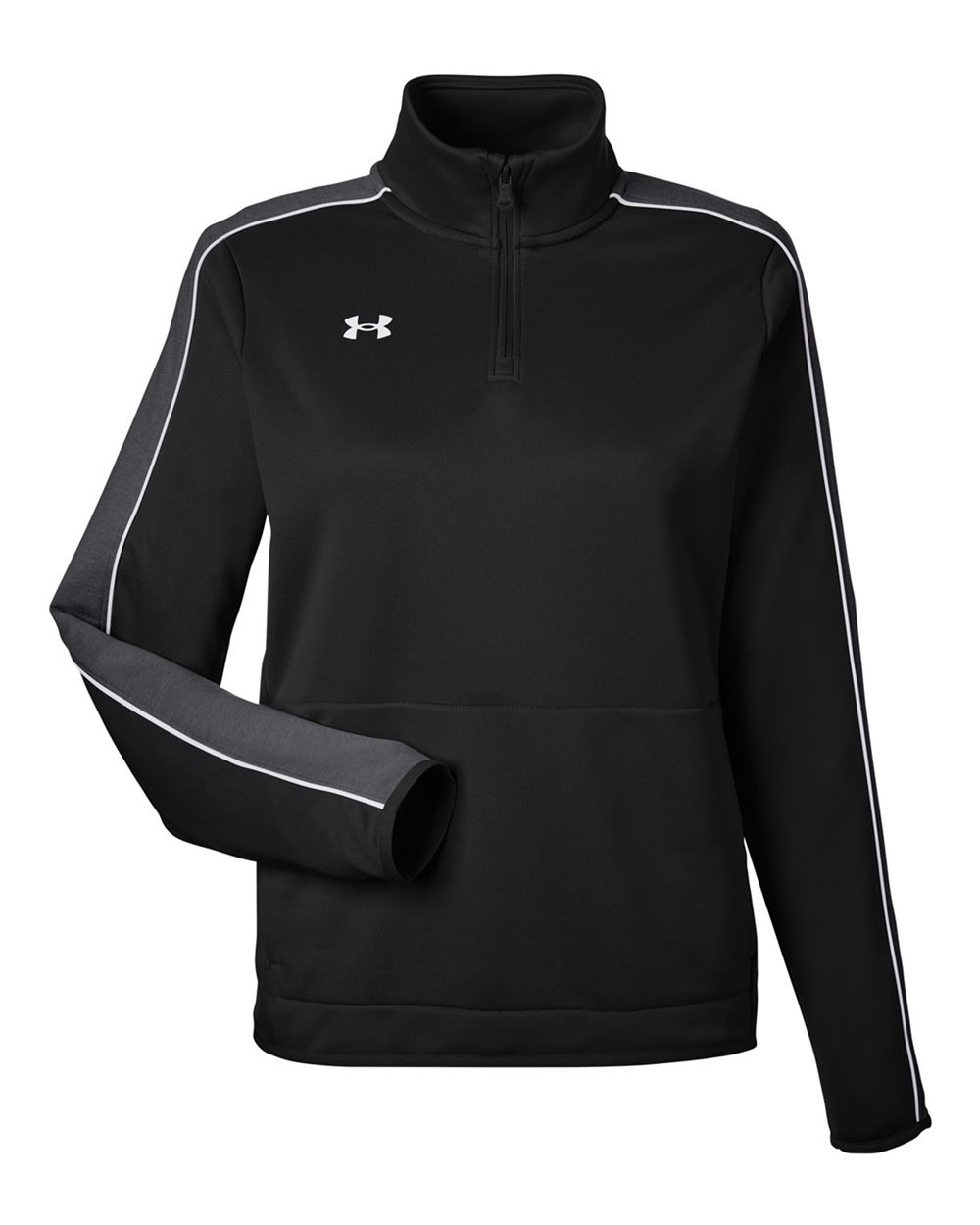 Under Armour Women's Command 2.0 Quarter-Zip Pullover - 1383274 Black- White