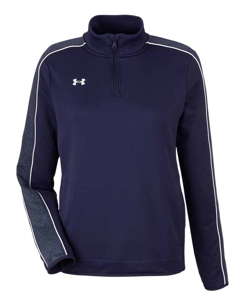 Under Armour Women's Command 2.0 Quarter-Zip Pullover - 1383274 Midnight Navy- White