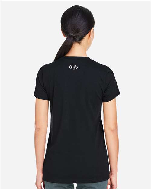 Under Armour Women's Athletic 2.0 T-Shirt - 1383284 Black- White