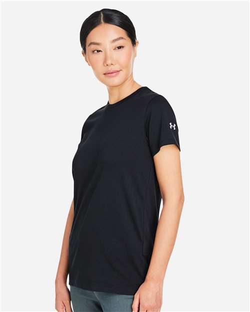 Under Armour Women's Athletic 2.0 T-Shirt - 1383284 Black- White