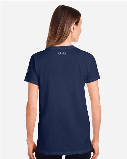 Under Armour Women's Athletic 2.0 T-Shirt - 1383284 Midnight Navy- White