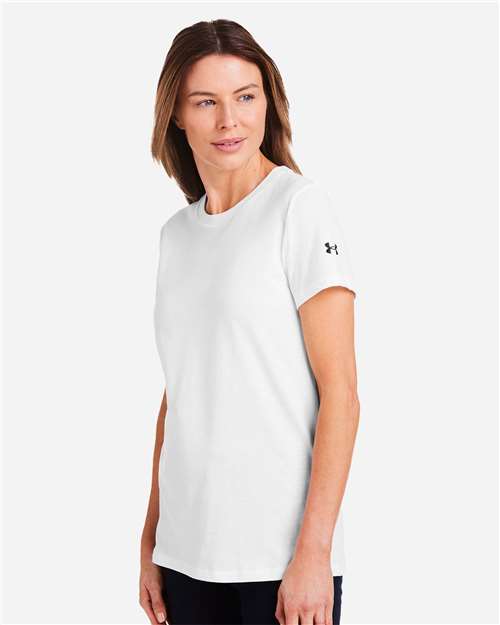 Under Armour Women's Athletic 2.0 T-Shirt - 1383284 White- Black