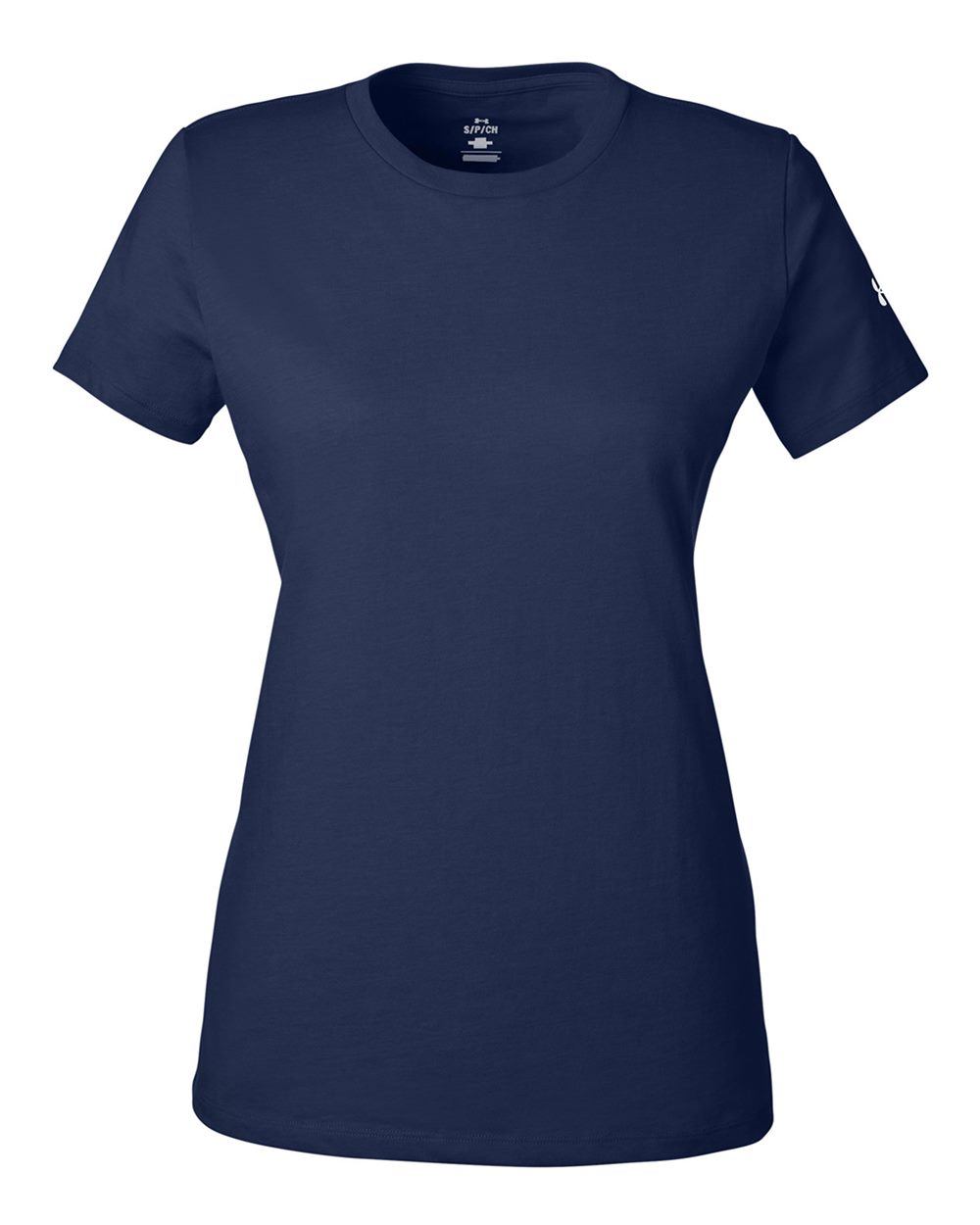 Under Armour Women's Athletic 2.0 T-Shirt - 1383284 Midnight Navy- White