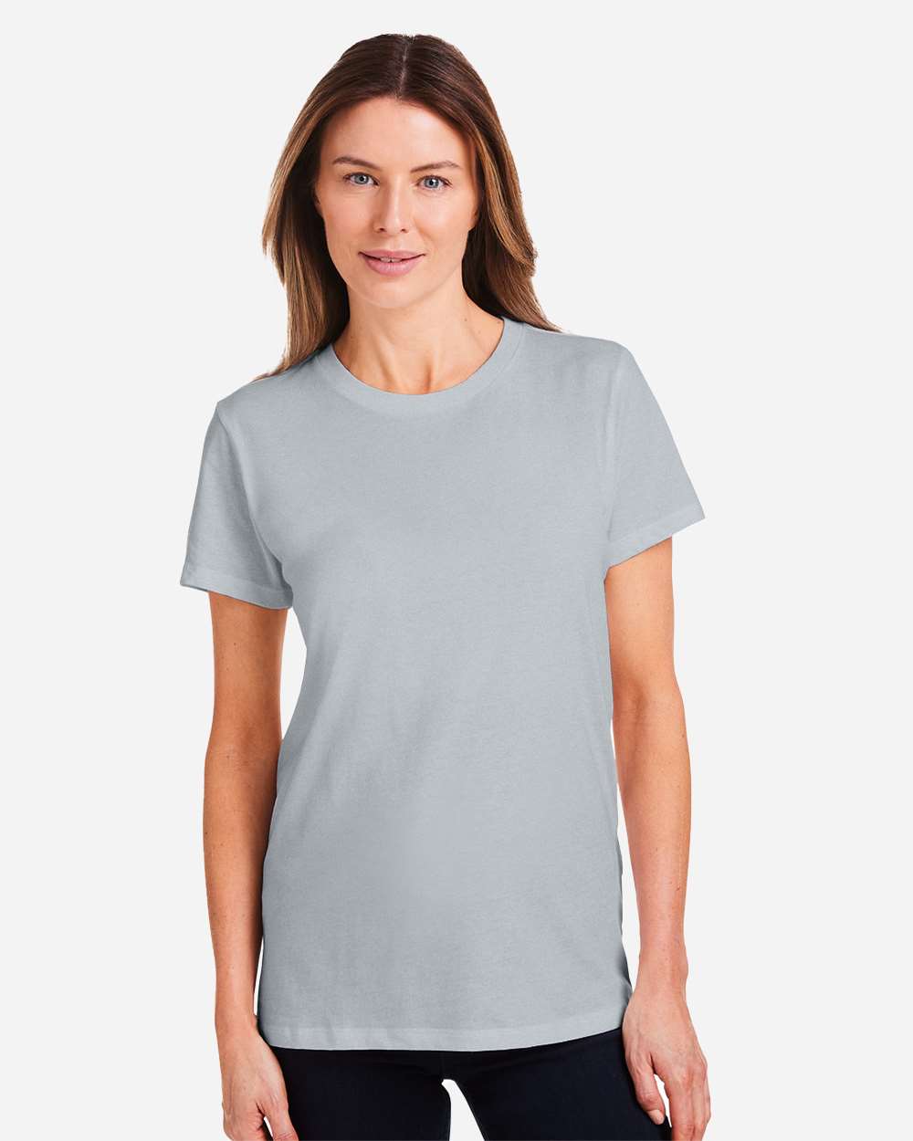 Under Armour Women's Athletic 2.0 T-Shirt - 1383284 Mod Grey Medium Heather- Black