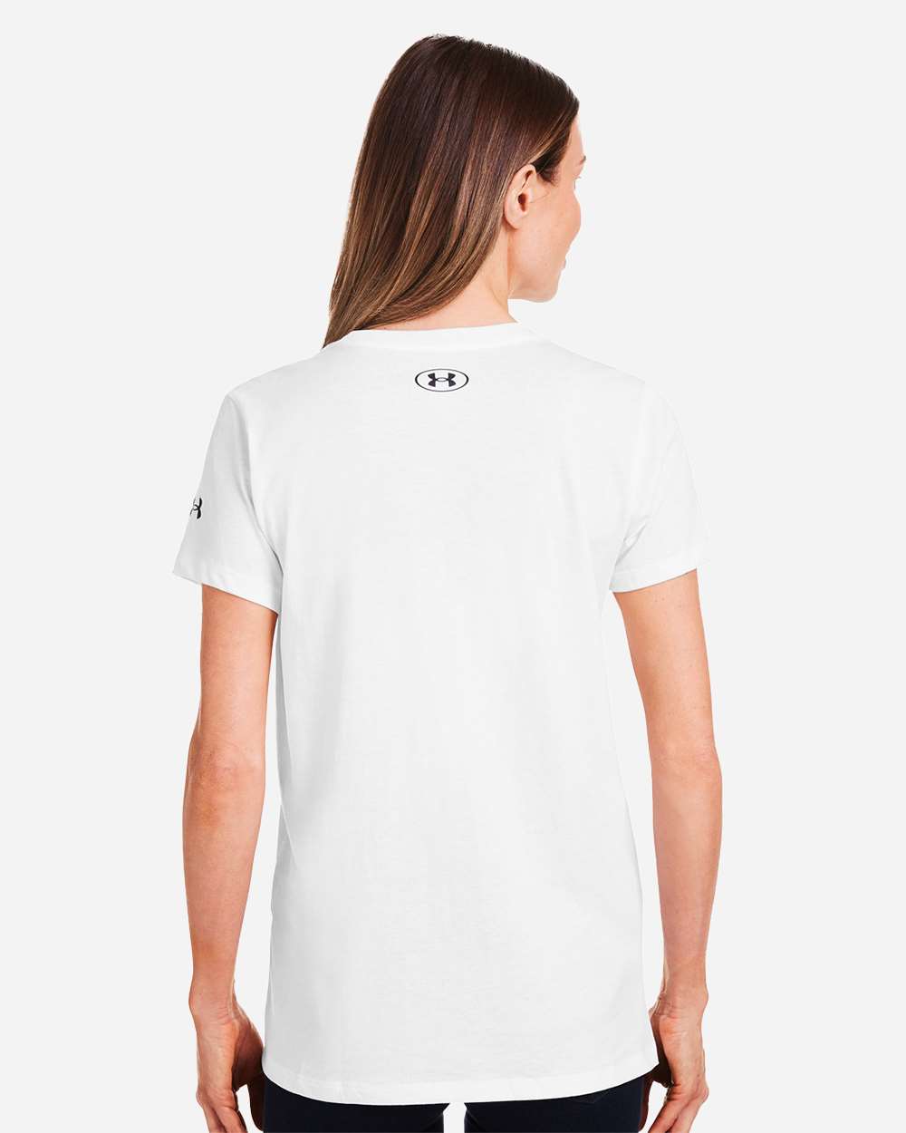 Under Armour Women's Athletic 2.0 T-Shirt - 1383284 White- Black
