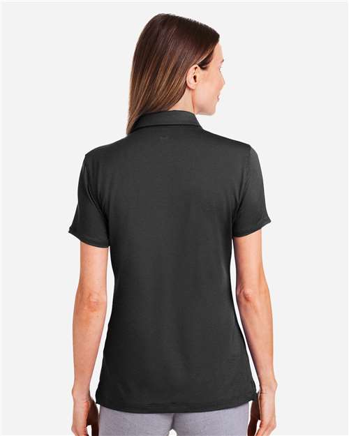 Under Armour Women's Recycled Polo - 1385910 Black- White