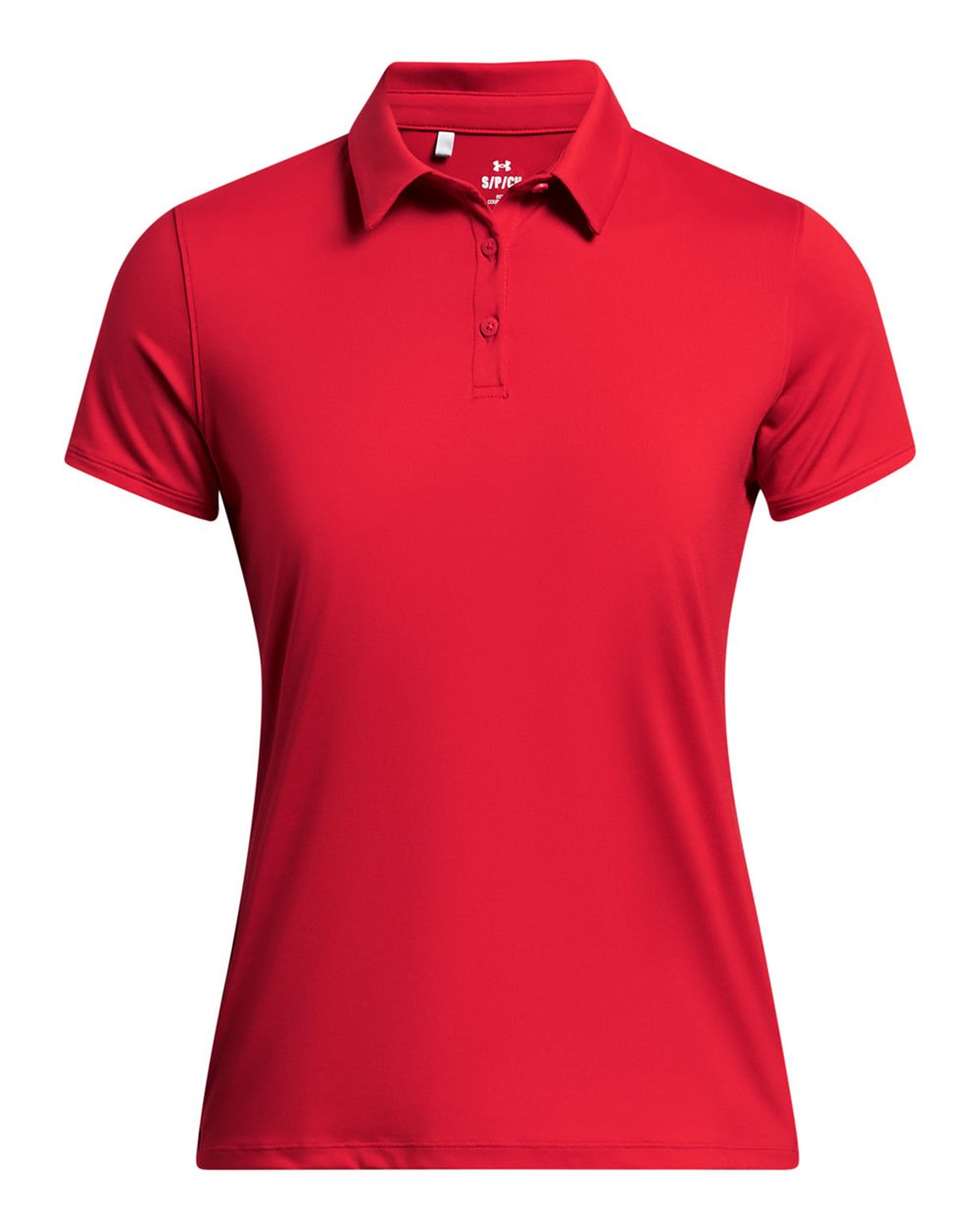 Under Armour Women's Recycled Polo - 1385910 Red- White