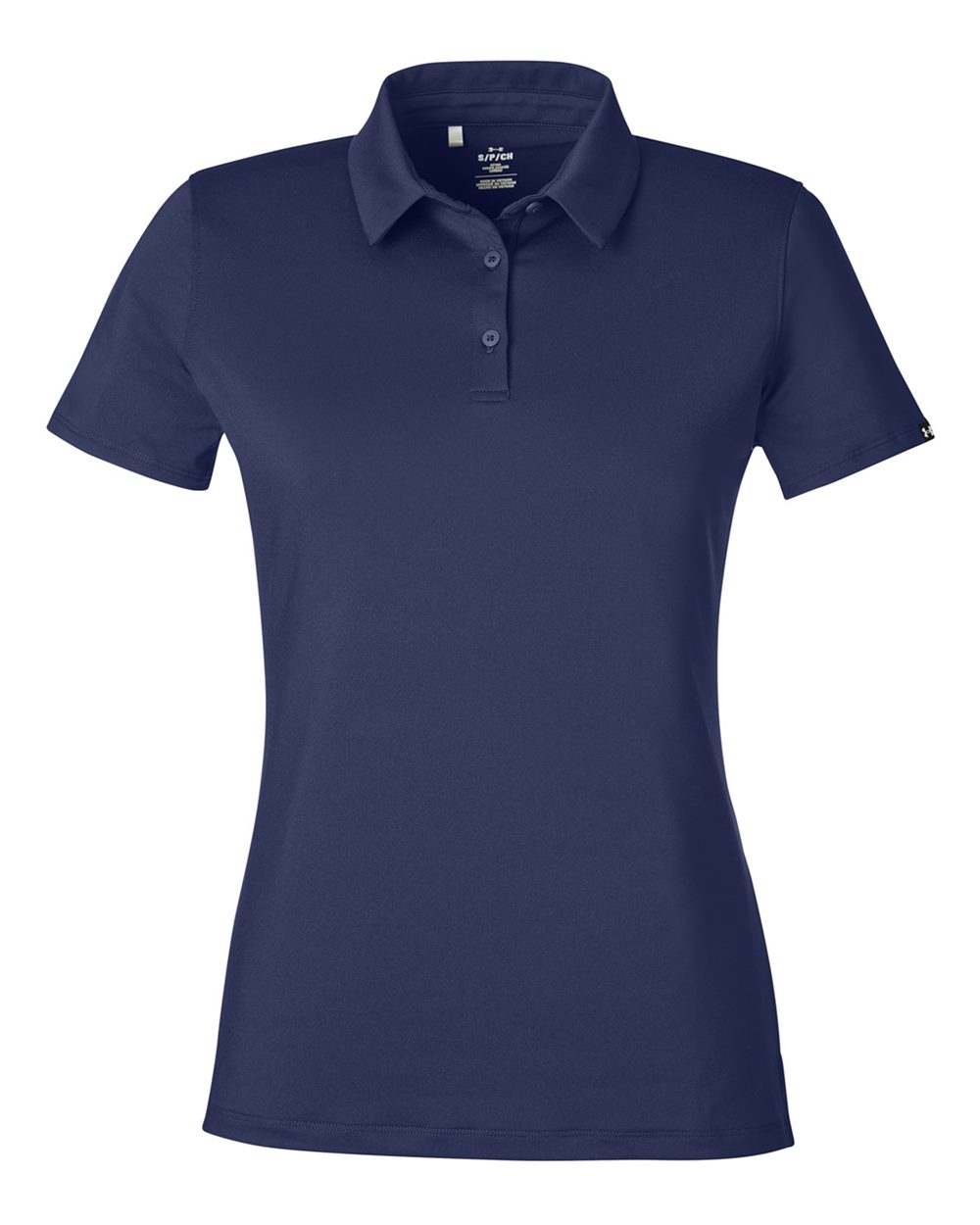 Under Armour Women's Recycled Polo - 1385910 Midnight Navy- White