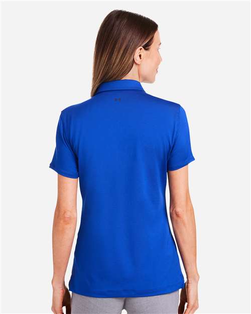 Under Armour Women's Recycled Polo - 1385910 Royal- White