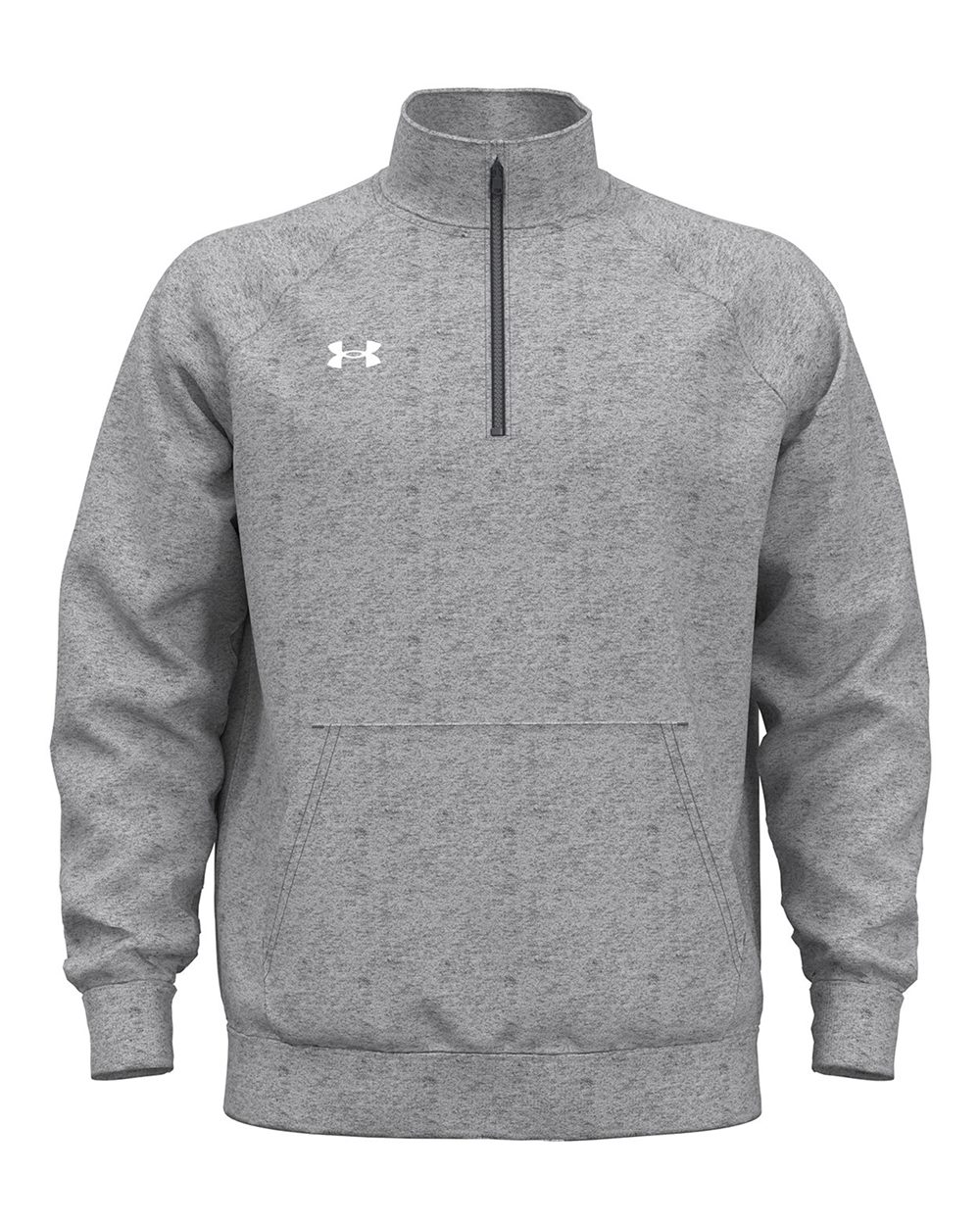 Under Armour Men's Rival Fleece Quarter-Zip Pullover - 1386016 CS Grey Light Heather- White
