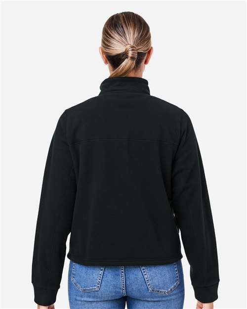 Under Armour Women's Expanse Fleece Half-Zip Pullover - 1387024 Black- Black