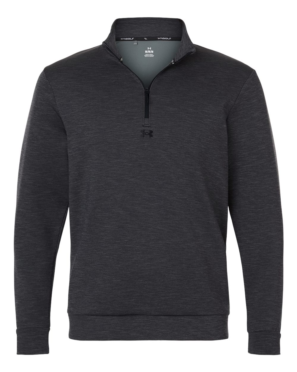 Under Armour Men's Drive Midlayer Quarter-Zip Pullover - 1387124 Black- Black