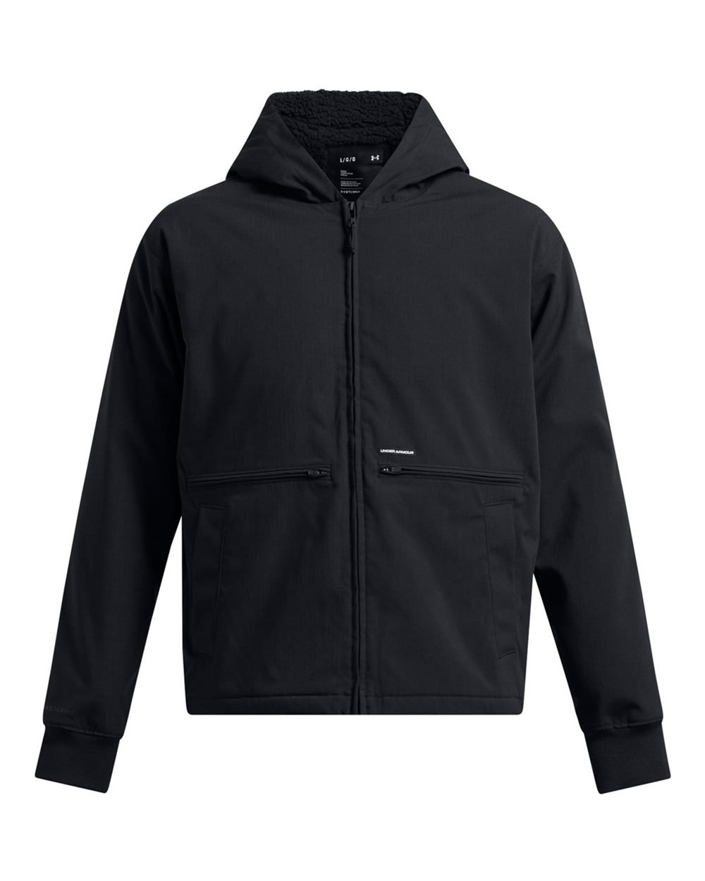 Under Armour Men's Icon Fleece Jacket - 1387568 Black- Black