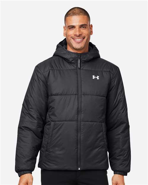 Under Armour Men's LW Insulated Jacket - 1389182 Black- White