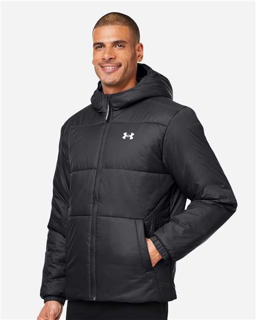 Under Armour Men's LW Insulated Jacket - 1389182 Black- White