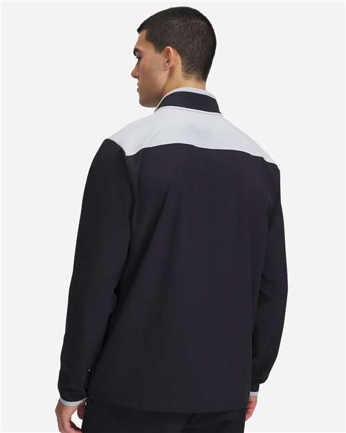 Under Armour Men's Motivate 3.0 Quarter-Zip Pullover - 1389611 Black- Mod Grey- White