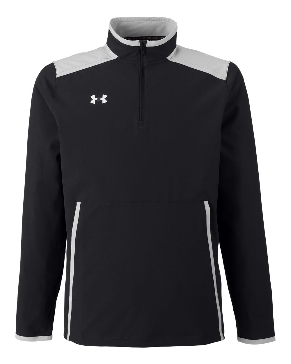 Under Armour Men's Motivate 3.0 Quarter-Zip Pullover - 1389611 Black- Mod Grey- White
