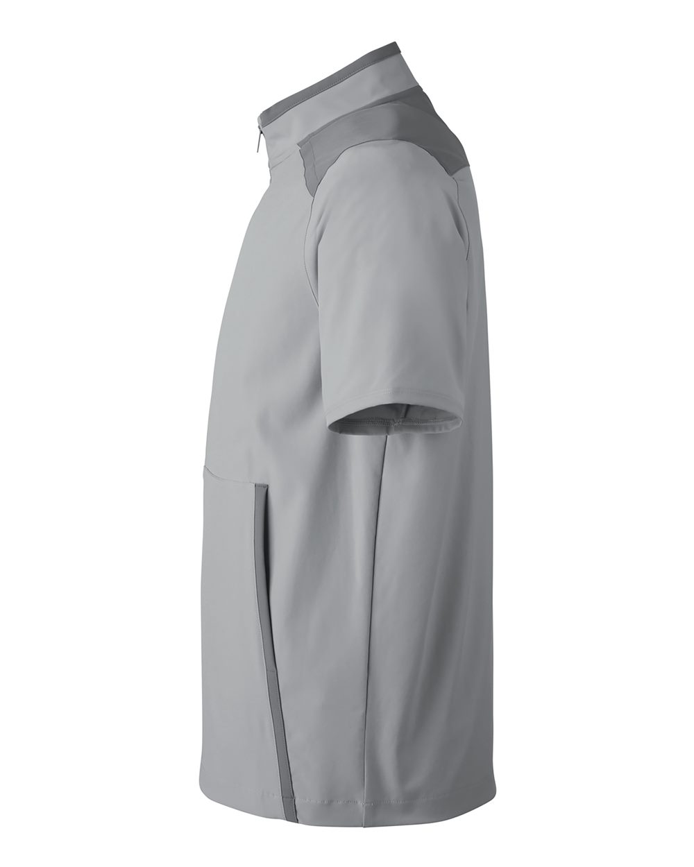 Under Armour Men's Motivate 3.0 Short Sleeve Half-Zip - 1389612 Mod Grey- White