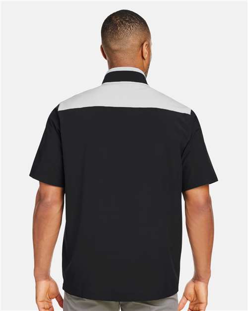 Under Armour Men's Motivate 3.0 Short Sleeve Half-Zip - 1389612 Black- Mod Grey- White