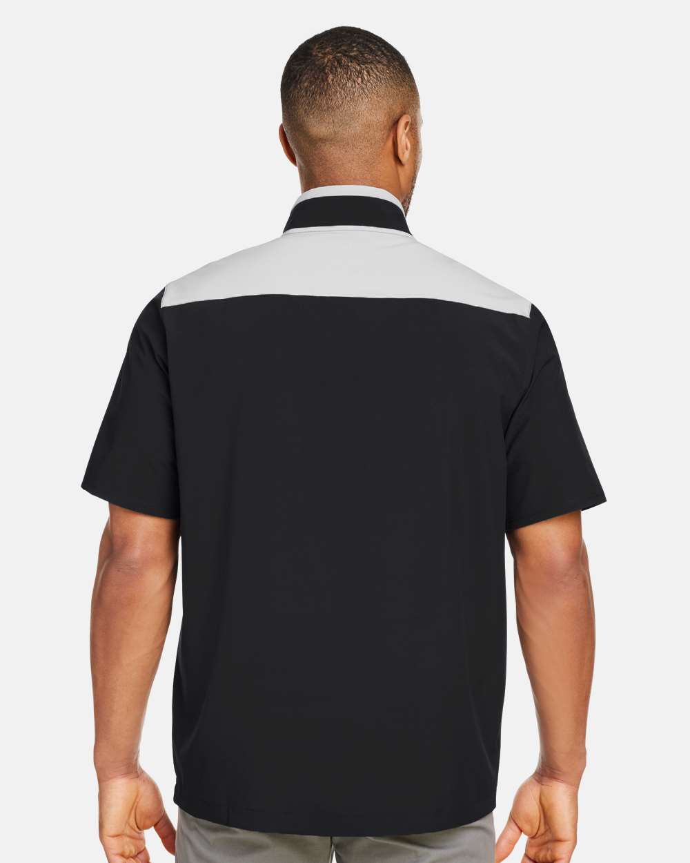 Under Armour Men's Motivate 3.0 Short Sleeve Half-Zip - 1389612 Black- Mod Grey- White