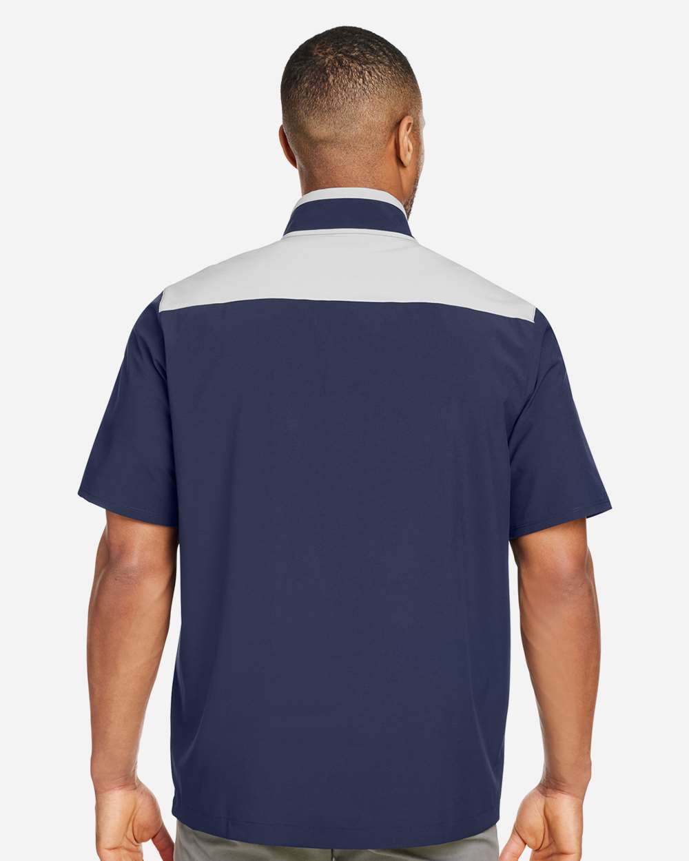 Under Armour Men's Motivate 3.0 Short Sleeve Half-Zip - 1389612 Midnight Navy- White