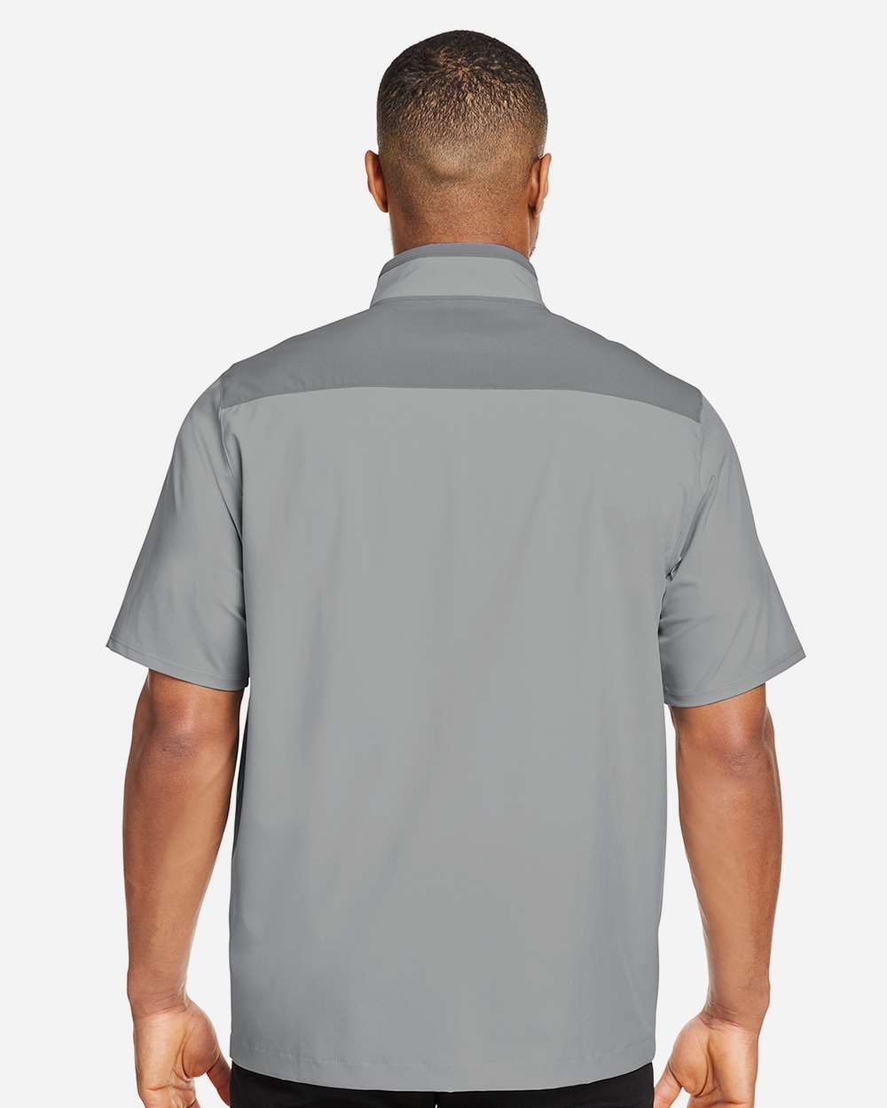 Under Armour Men's Motivate 3.0 Short Sleeve Half-Zip - 1389612 Mod Grey- White
