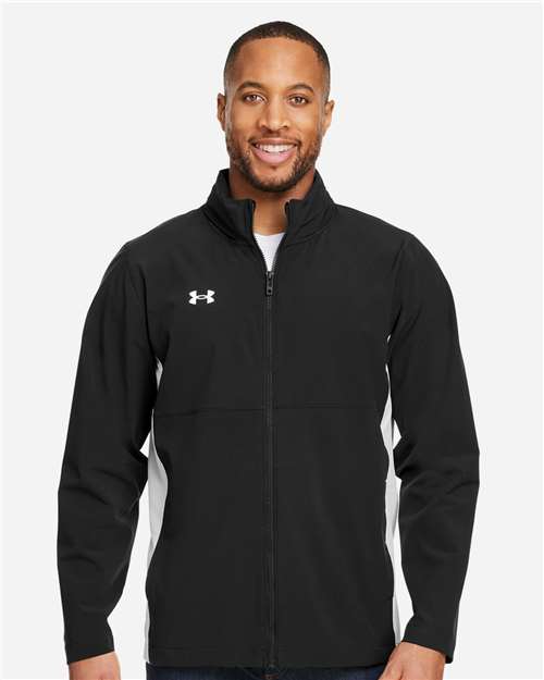 Under Armour Men's Rival Stretch Jacket - 1390159 Black- White