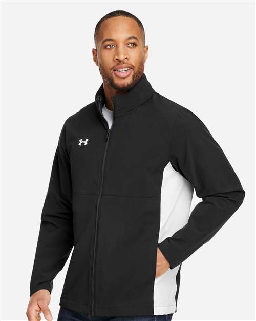 Under Armour Men's Rival Stretch Jacket - 1390159 Black- White