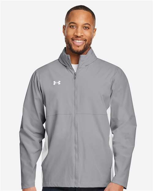 Under Armour Men's Rival Stretch Jacket - 1390159 Mod Grey- White