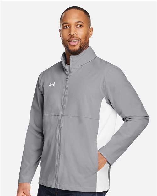 Under Armour Men's Rival Stretch Jacket - 1390159 Mod Grey- White