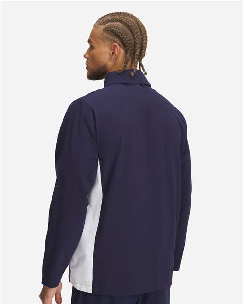 Under Armour Men's Rival Stretch Jacket - 1390159 Midnight Navy- White