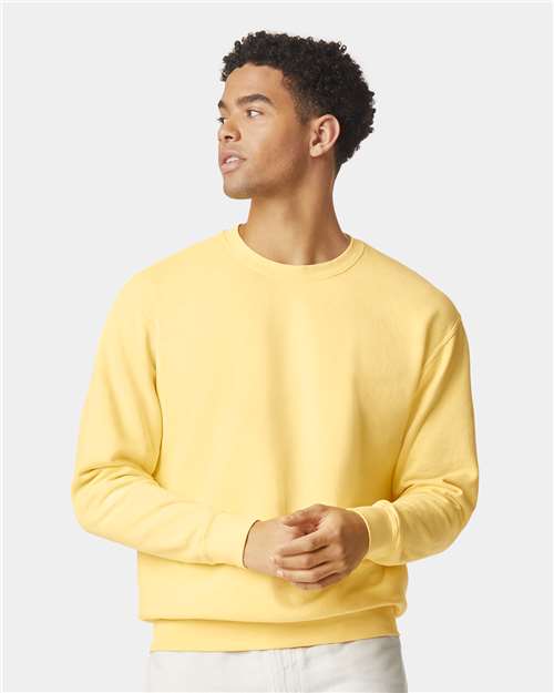 Comfort Colors Unisex Garment-Dyed Lightweight Fleece Crewneck Sweatshirt - 1466 - 1466C Butter
