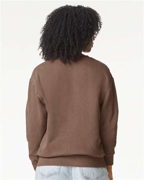 Comfort Colors Unisex Garment-Dyed Lightweight Fleece Crewneck Sweatshirt - 1466 - 1466C Espresso