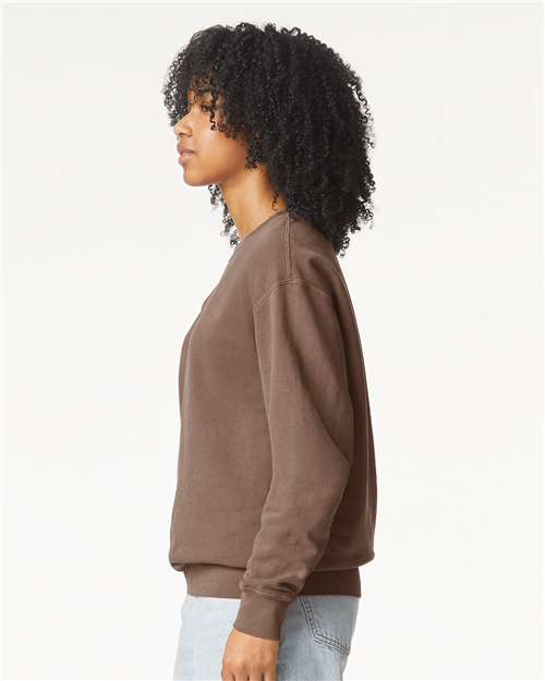 Comfort Colors Unisex Garment-Dyed Lightweight Fleece Crewneck Sweatshirt - 1466 - 1466C Espresso