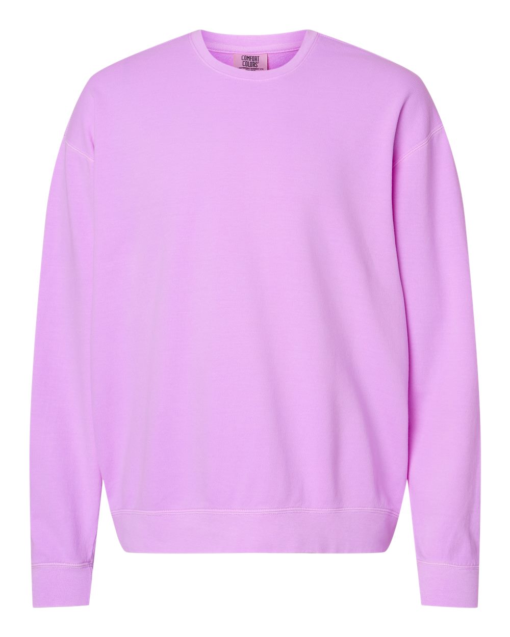 Comfort Colors Unisex Garment-Dyed Lightweight Fleece Crewneck Sweatshirt - 1466 - 1466C Neon Violet