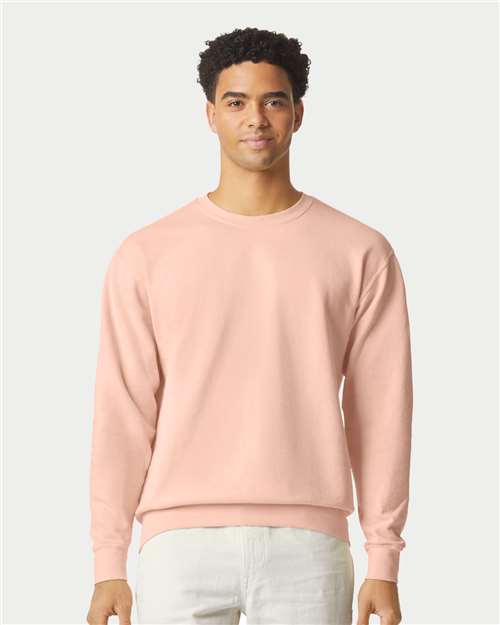 Comfort Colors Unisex Garment-Dyed Lightweight Fleece Crewneck Sweatshirt - 1466 - 1466C Peachy
