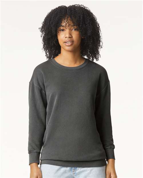 Comfort Colors Unisex Garment-Dyed Lightweight Fleece Crewneck Sweatshirt - 1466 - 1466C Pepper