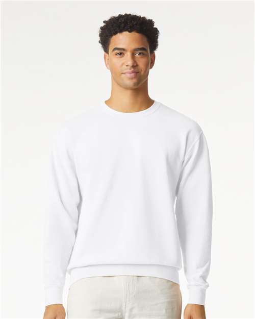 Comfort Colors Unisex Garment-Dyed Lightweight Fleece Crewneck Sweatshirt - 1466 - 1466C White