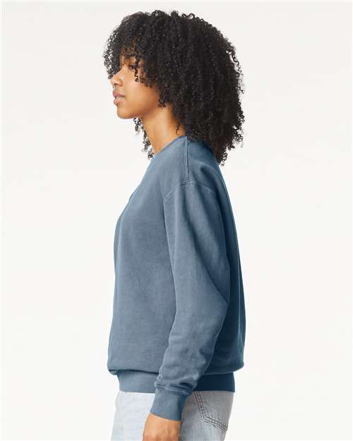 Comfort Colors Unisex Garment-Dyed Lightweight Crewneck Sweatshirt - 1466 - 1466C Blue Jean