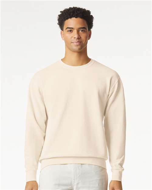 Comfort Colors Unisex Garment-Dyed Lightweight Crewneck Sweatshirt - 1466 - 1466C Ivory