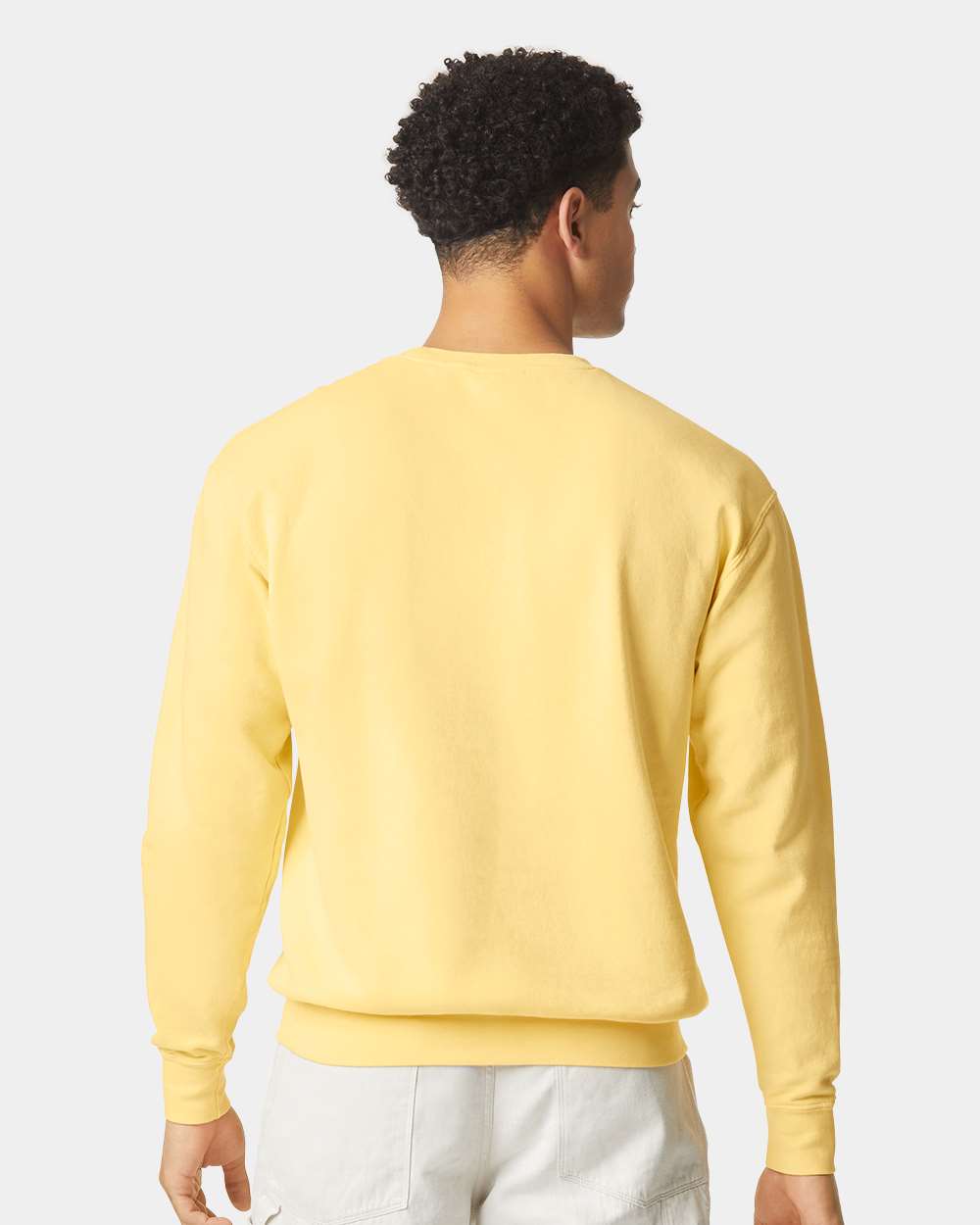 Comfort Colors Unisex Garment-Dyed Lightweight Crewneck Sweatshirt - 1466 - 1466C Butter