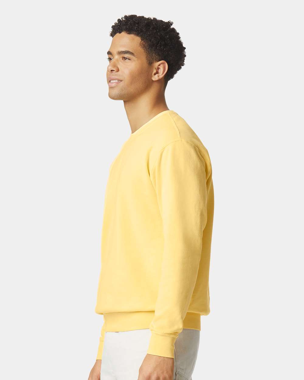 Comfort Colors Unisex Garment-Dyed Lightweight Crewneck Sweatshirt - 1466 - 1466C Butter