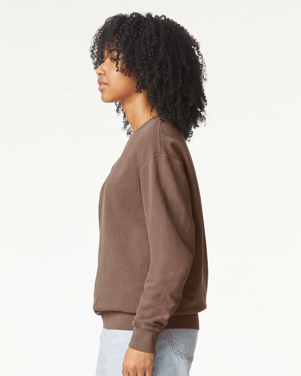 Comfort Colors Unisex Garment-Dyed Lightweight Crewneck Sweatshirt - 1466 - 1466C Espresso