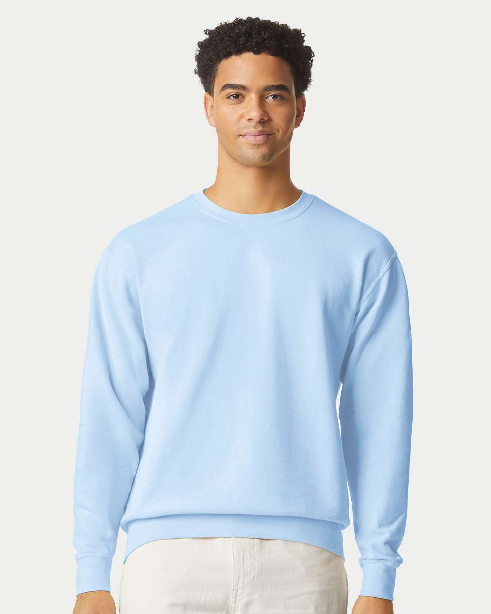 Comfort Colors Unisex Garment-Dyed Lightweight Crewneck Sweatshirt - 1466 - 1466C Hydrangea
