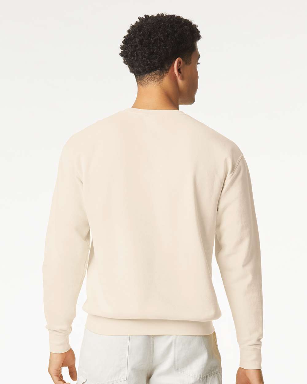 Comfort Colors Unisex Garment-Dyed Lightweight Crewneck Sweatshirt - 1466 - 1466C Ivory