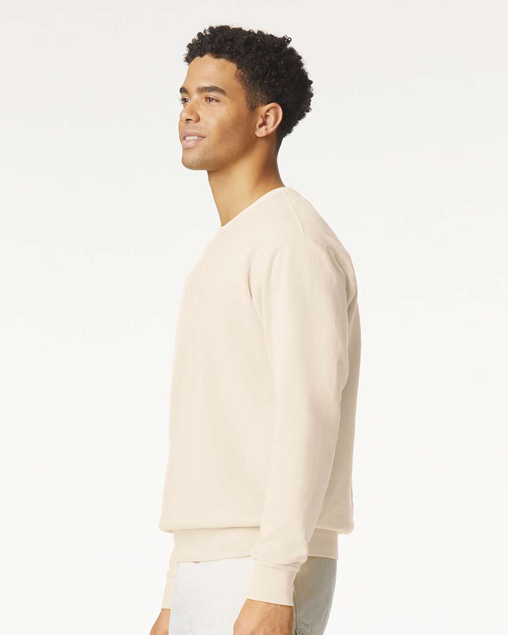 Comfort Colors Unisex Garment-Dyed Lightweight Crewneck Sweatshirt - 1466 - 1466C Ivory