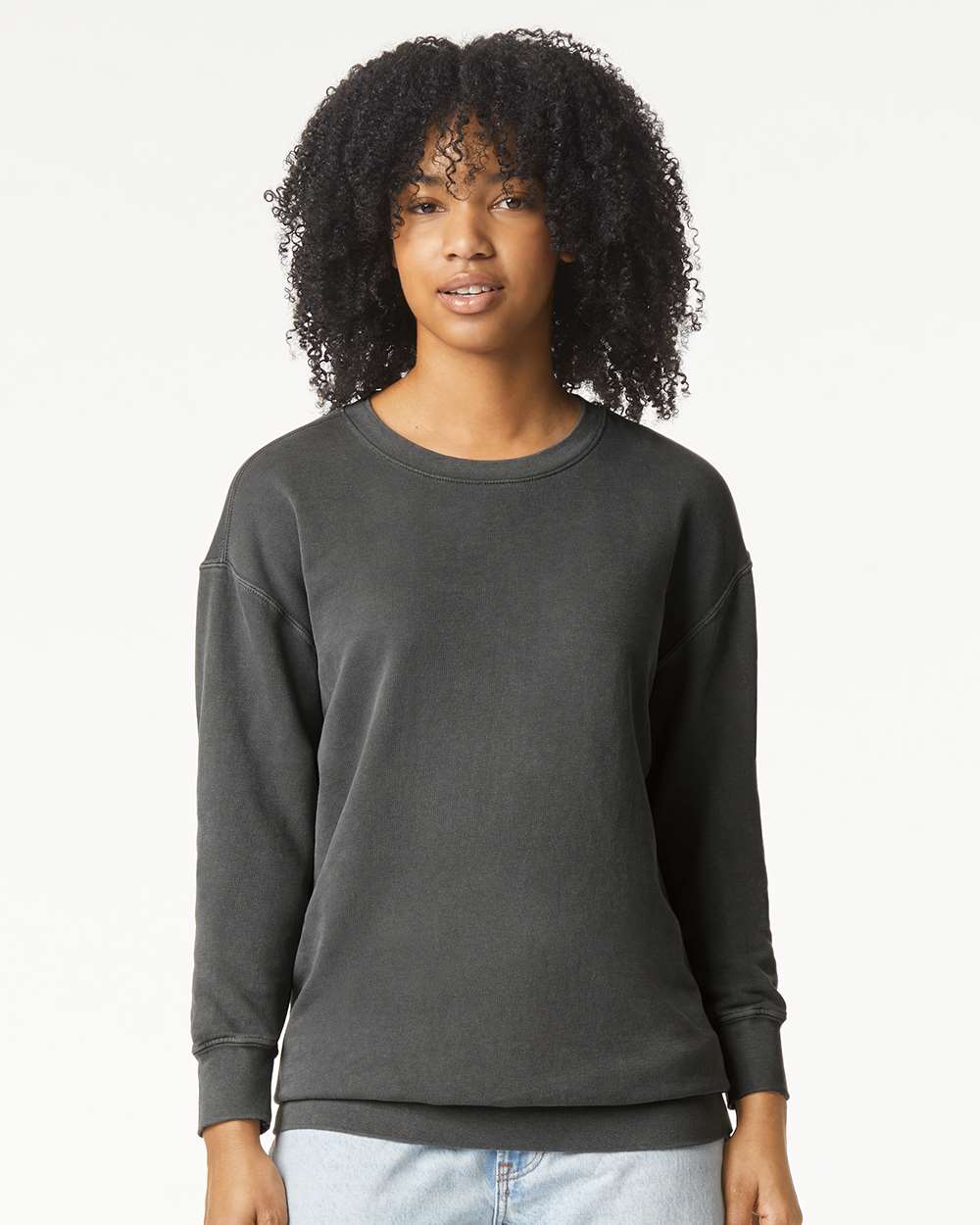 Comfort Colors Unisex Garment-Dyed Lightweight Crewneck Sweatshirt - 1466 - 1466C Pepper