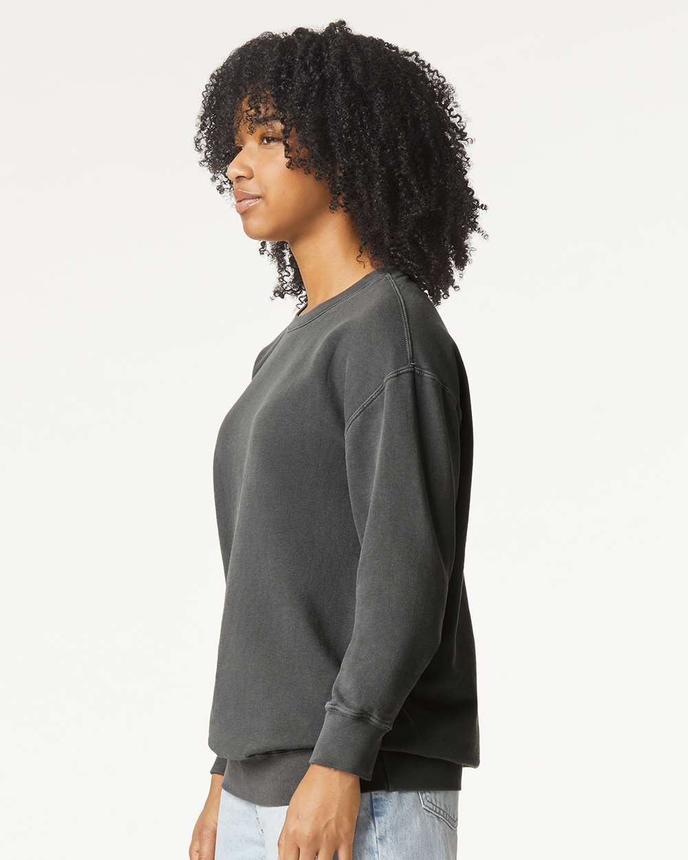 Comfort Colors Unisex Garment-Dyed Lightweight Crewneck Sweatshirt - 1466 - 1466C Pepper